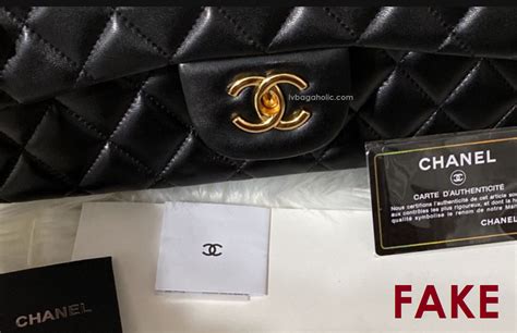 chanel real vs fake bag|chanel authenticity card check.